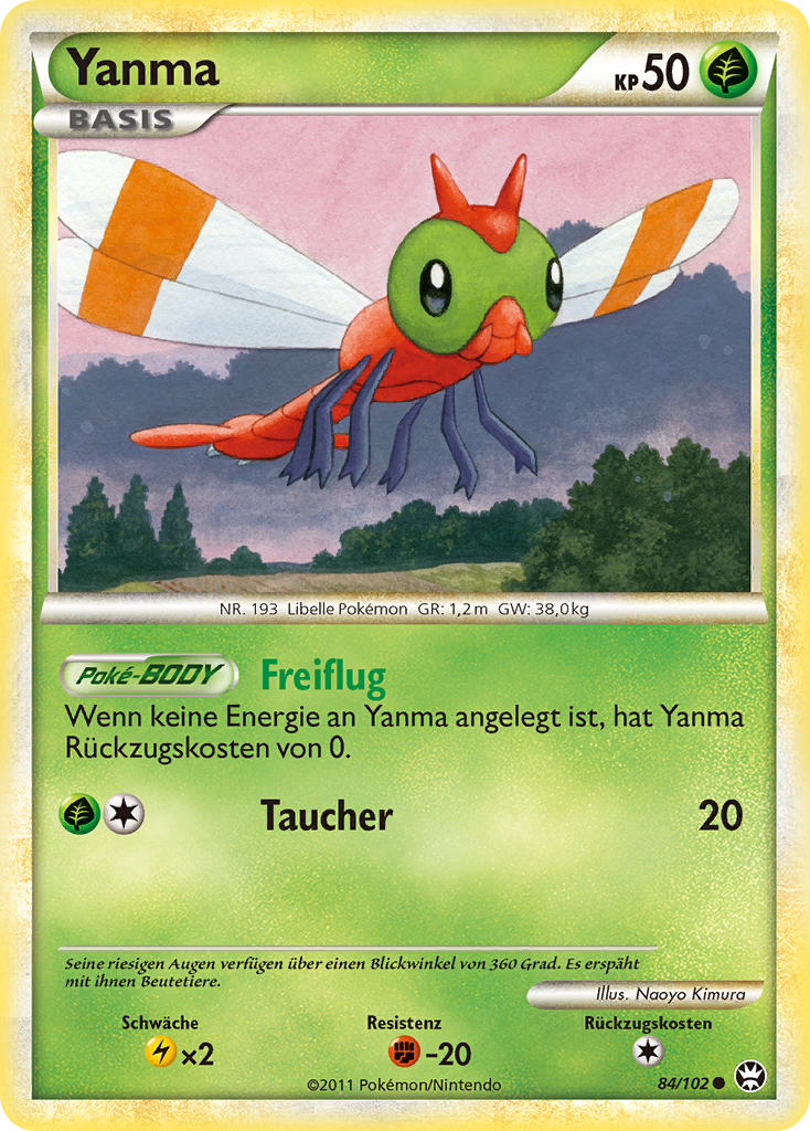 Yanma 84 — Triumph (German Pokémon TCG card)