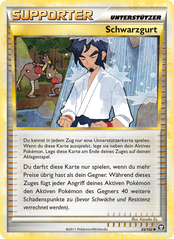 Schwarzgurt 85 — Triumph (German Pokémon TCG card)