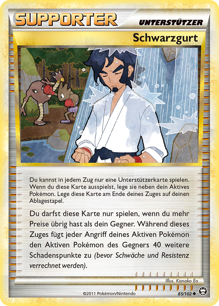 Schwarzgurt 85 — Triumph (German Pokémon TCG card)