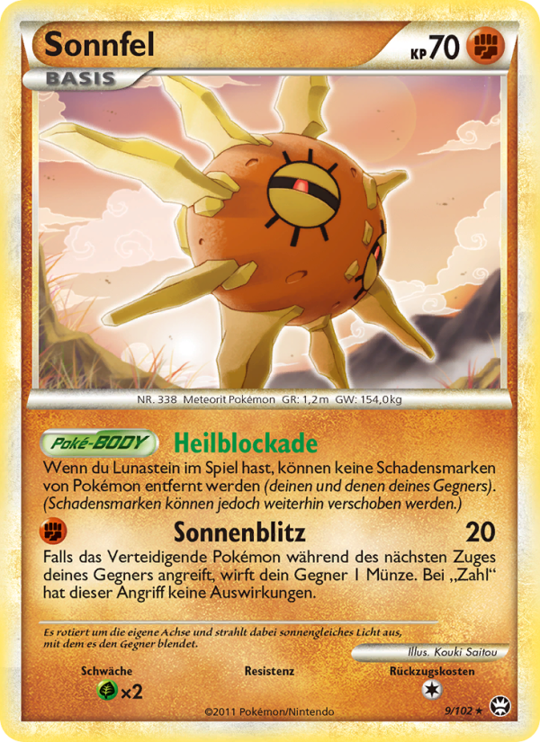 Sonnfel 9 — Triumphant (German Pokémon TCG card)
