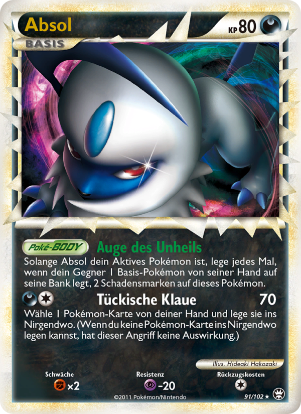 Absol 91 — Triumph (German Pokémon TCG card)