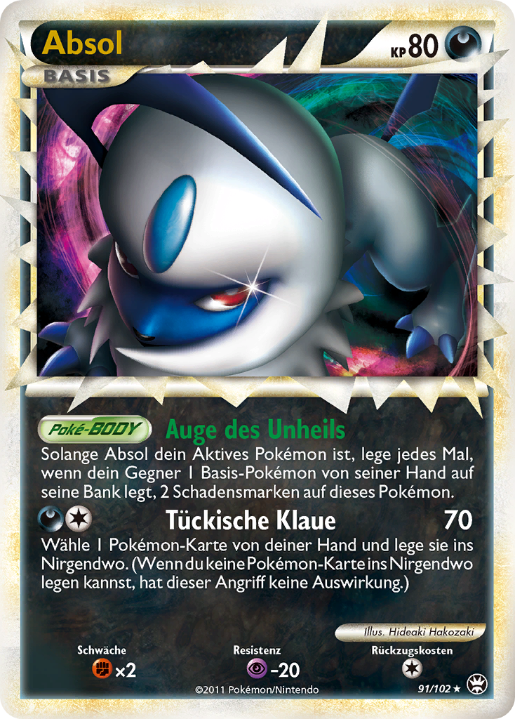 Absol 91 — Triumph (German Pokémon TCG card)