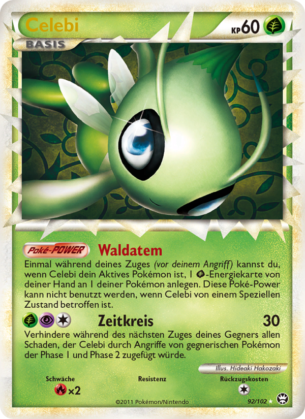 Celebi 92 — Triumph (German Pokémon TCG card)