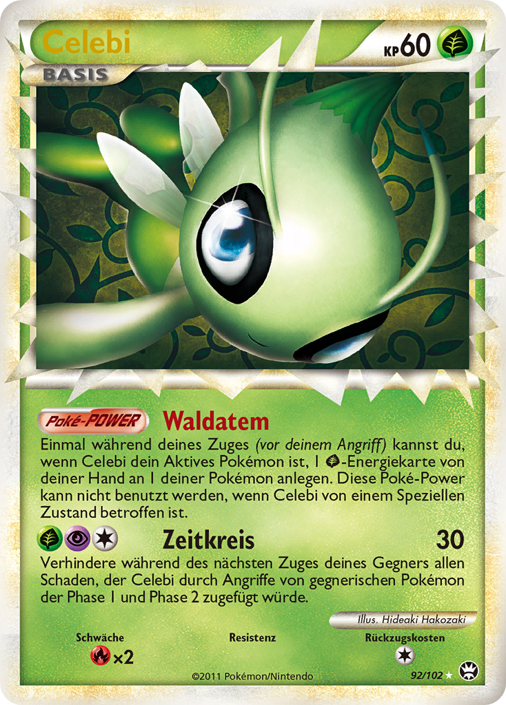 Celebi 92 — Triumph (German Pokémon TCG card)