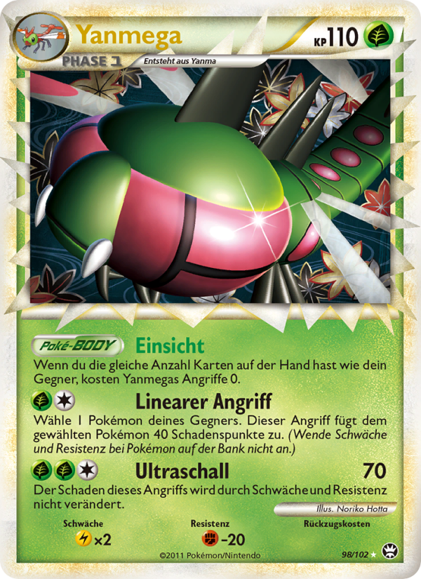 Yanmega 98 — Triumph (German Pokémon TCG card)