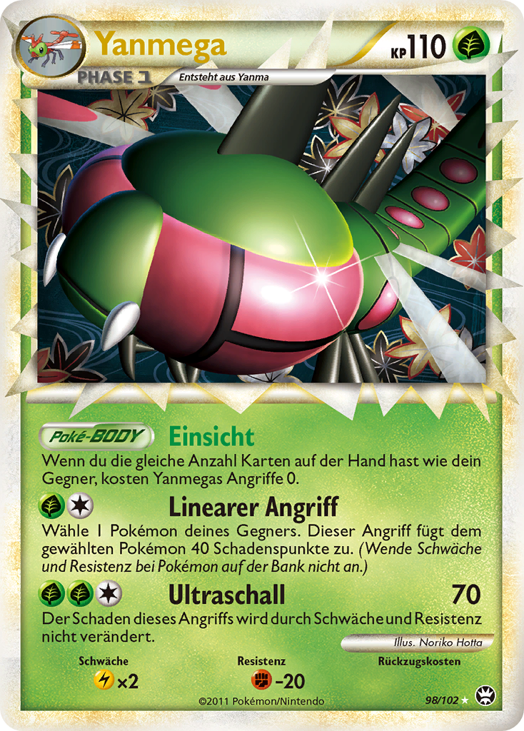 Yanmega 98 — Triumph (German Pokémon TCG card)