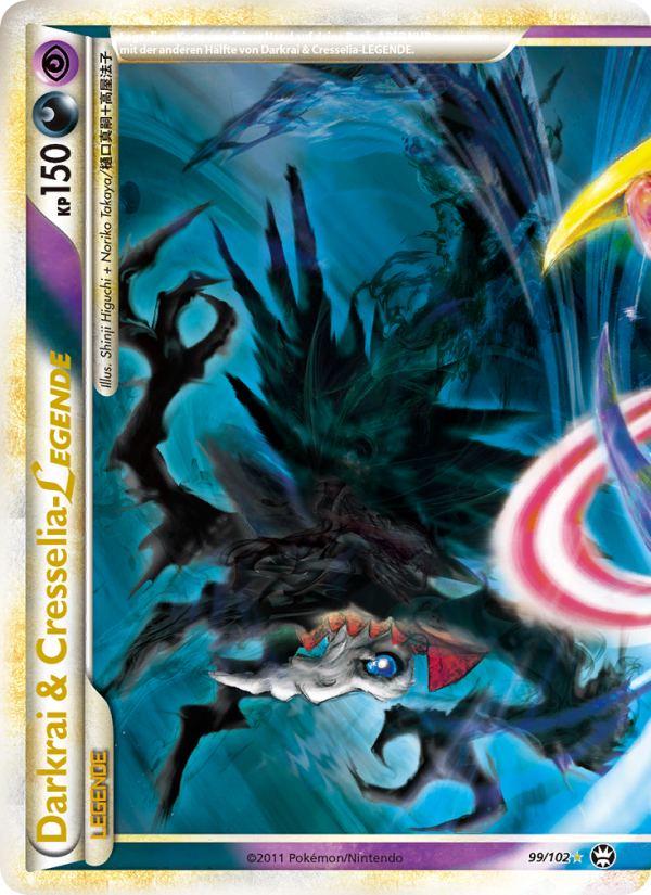 Darkrai & Cresselia LEGENDE 99 — Triumph (German Pokémon TCG card)