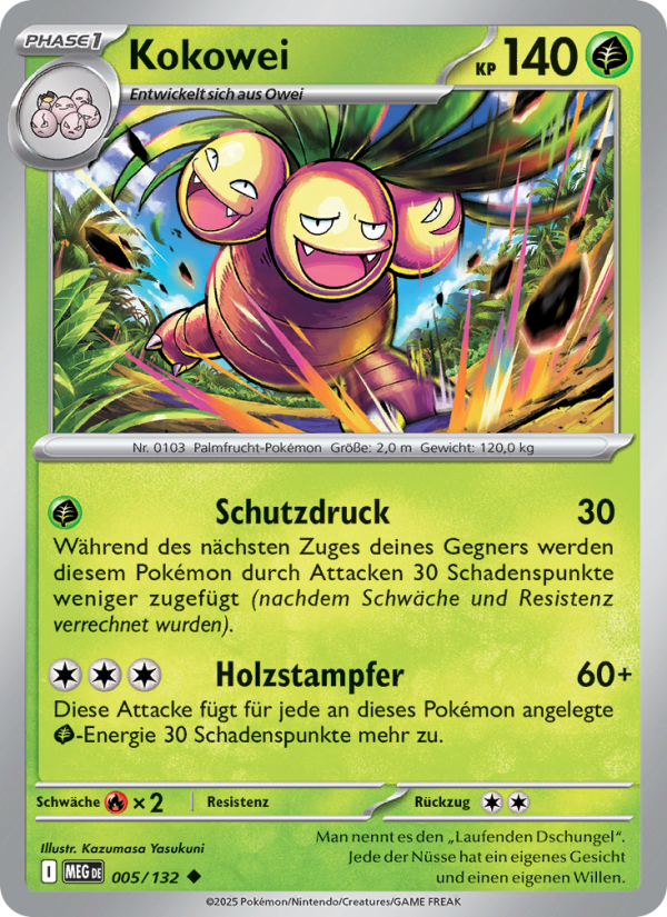 Kokowei 005 — Mega-Entwicklung (German Pokémon TCG card)