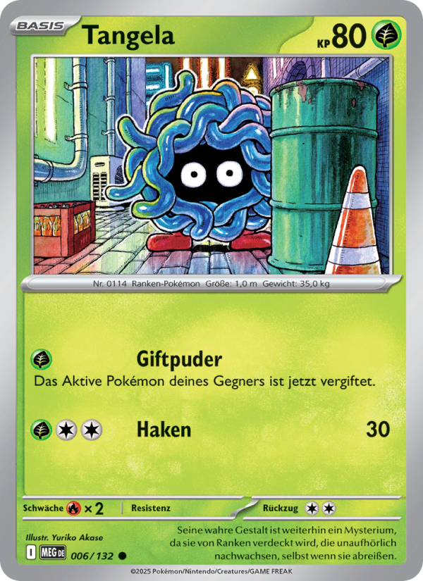 Tangela 006 — Mega-Entwicklung (German Pokémon TCG card)