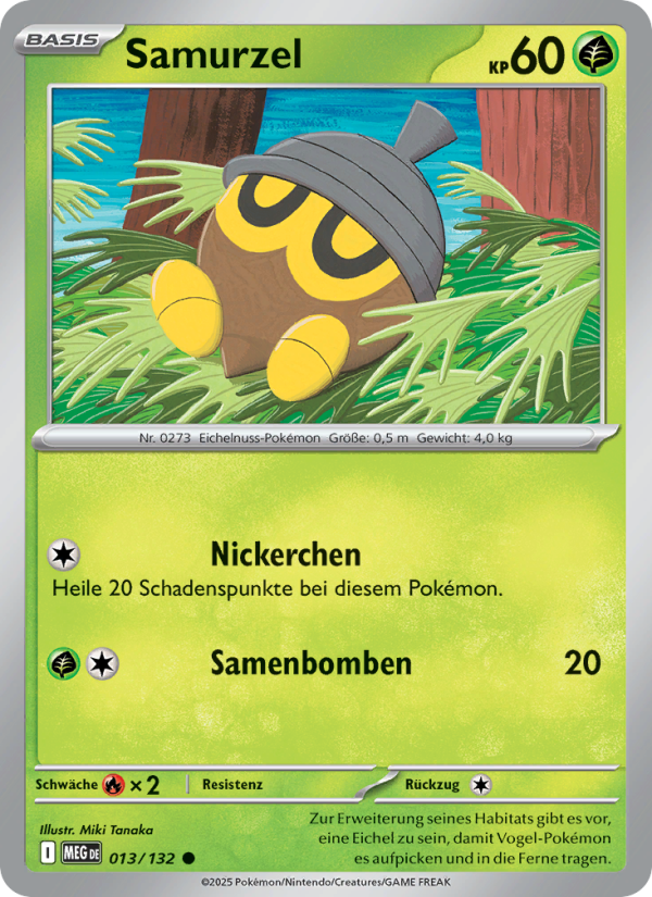 Samurzel 013 — Mega-Entwicklung (German Pokémon TCG card)
