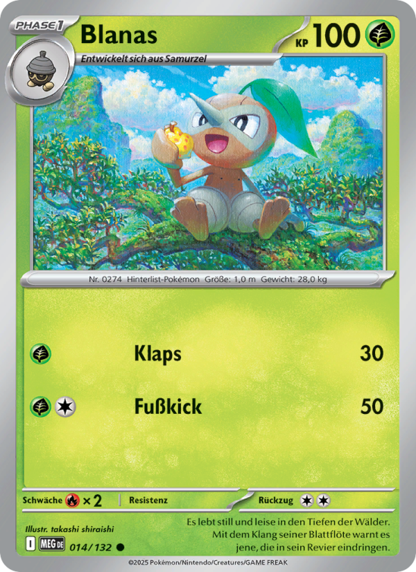 Blanas 014 — Mega-Entwicklung (German Pokémon TCG card)
