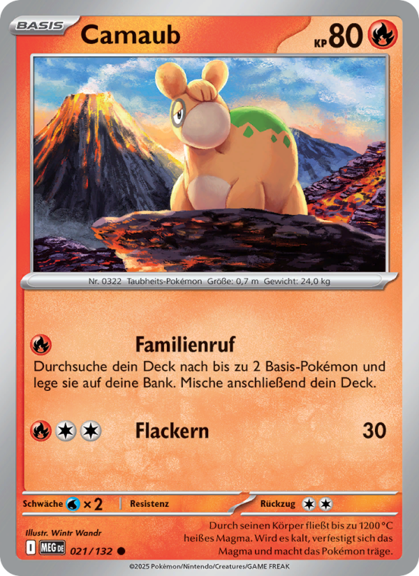 Camaub 021 — Mega-Entwicklung (German Pokémon TCG card)