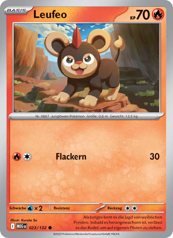 Leufeo 023 — Mega-Entwicklung (German Pokémon TCG card)