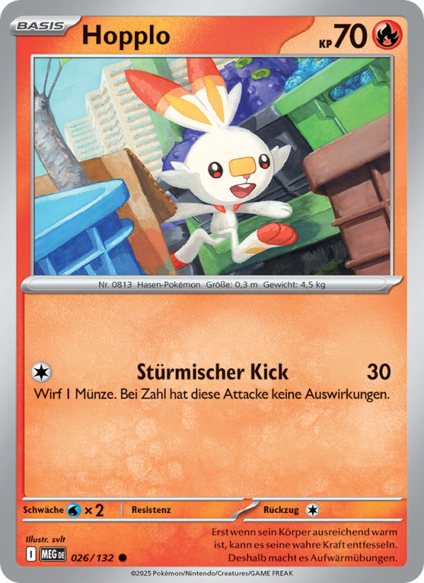 Hopplo 026 — Mega-Entwicklung (German Pokémon TCG card)