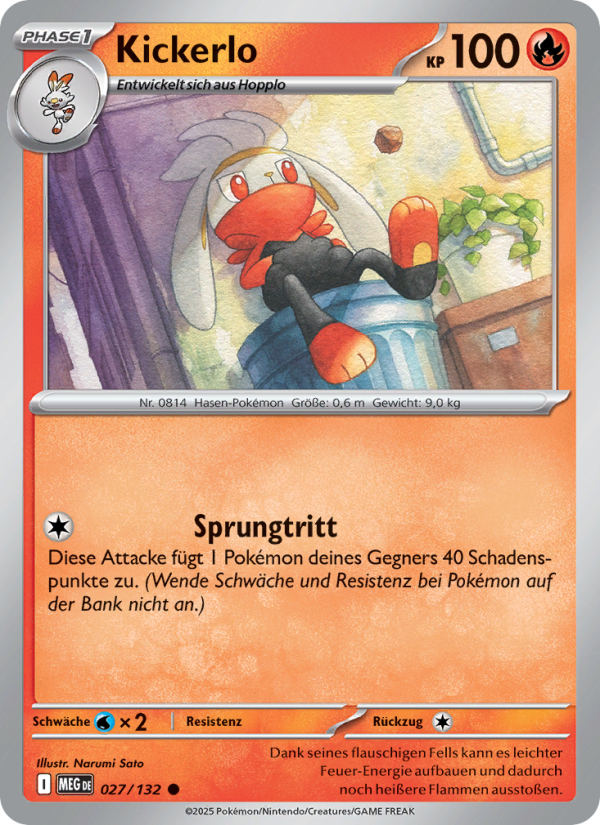 Kickerlo 027 — Mega-Entwicklung (German Pokémon TCG card)