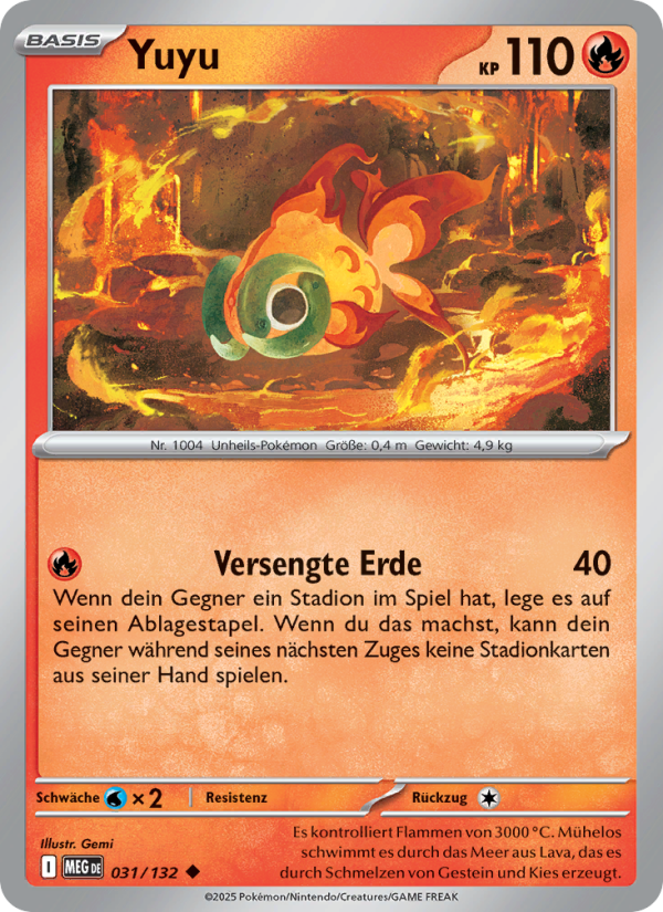Yuyu 031 — Mega-Entwicklung (German Pokémon TCG card)