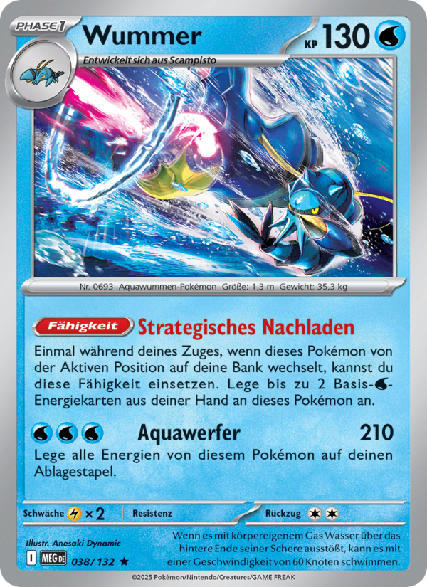 Wummer 038 — Mega-Entwicklung (German Pokémon TCG card)