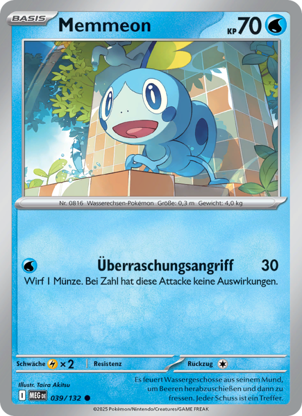 Memmeon 039 — Mega-Entwicklung (German Pokémon TCG card)