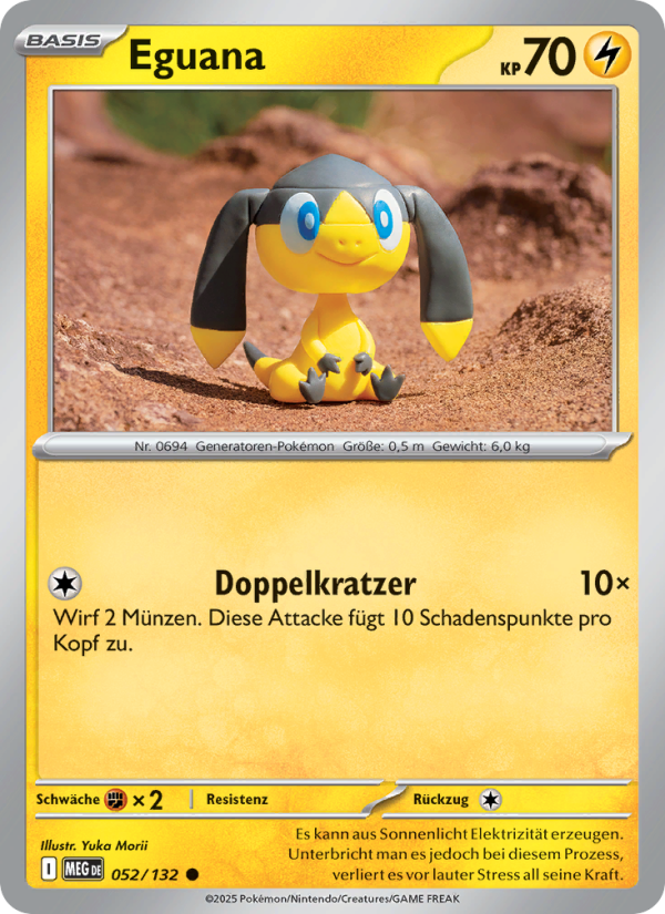 Eguana 052 — Mega-Entwicklung (German Pokémon TCG card)
