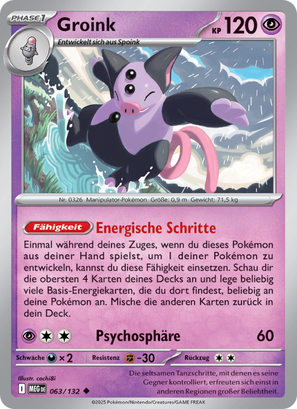 Groink 063 — Mega-Entwicklung (German Pokémon TCG card)