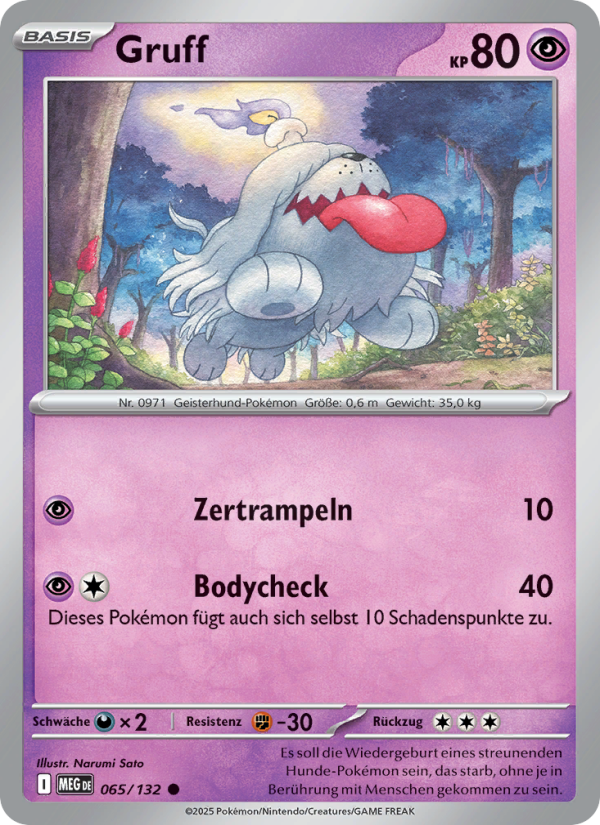 Gruff 065 — Mega-Entwicklung (German Pokémon TCG card)