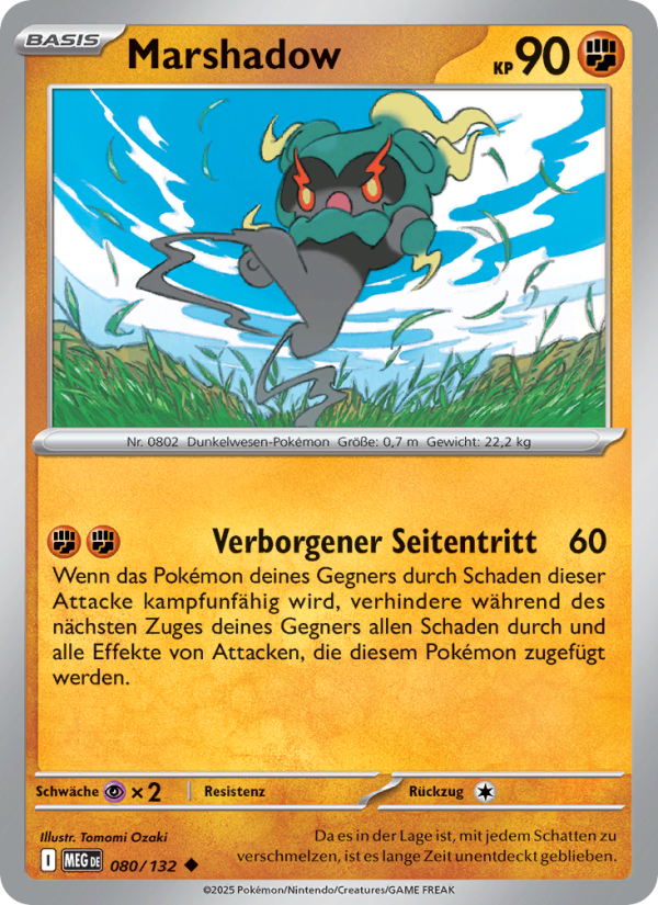 Marshadow 080 — Mega-Entwicklung (German Pokémon TCG card)