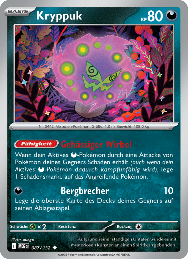 Kryppuk 087 — Mega-Entwicklung (German Pokémon TCG card)
