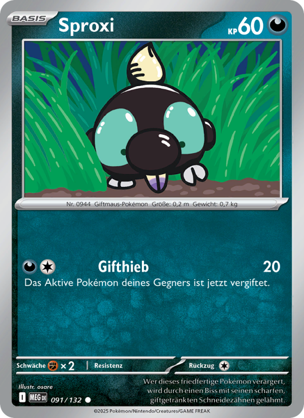 Sproxi 091 — Mega-Entwicklung (German Pokémon TCG card)