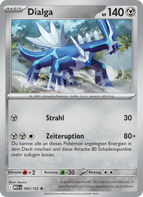 Dialga 095 — Mega-Entwicklung (German Pokémon TCG card)