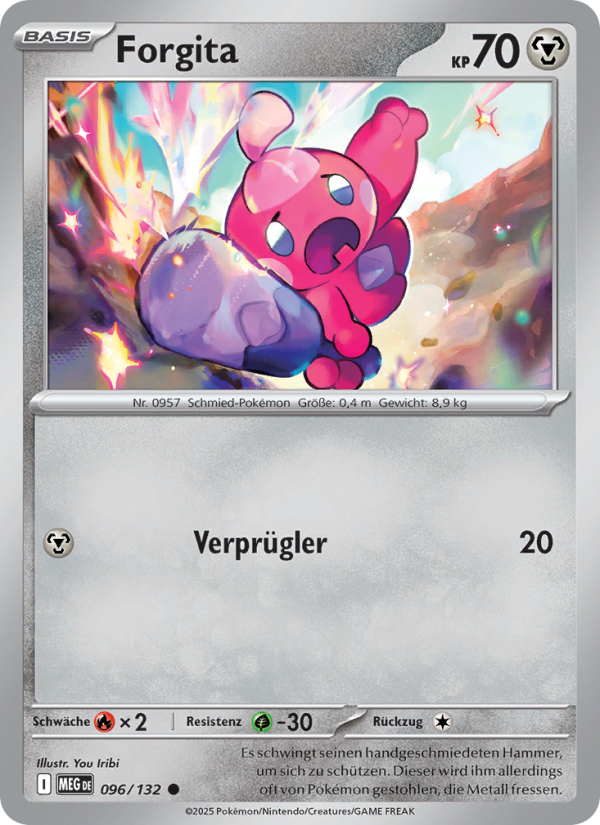 Forgita 096 — Mega-Entwicklung (German Pokémon TCG card)