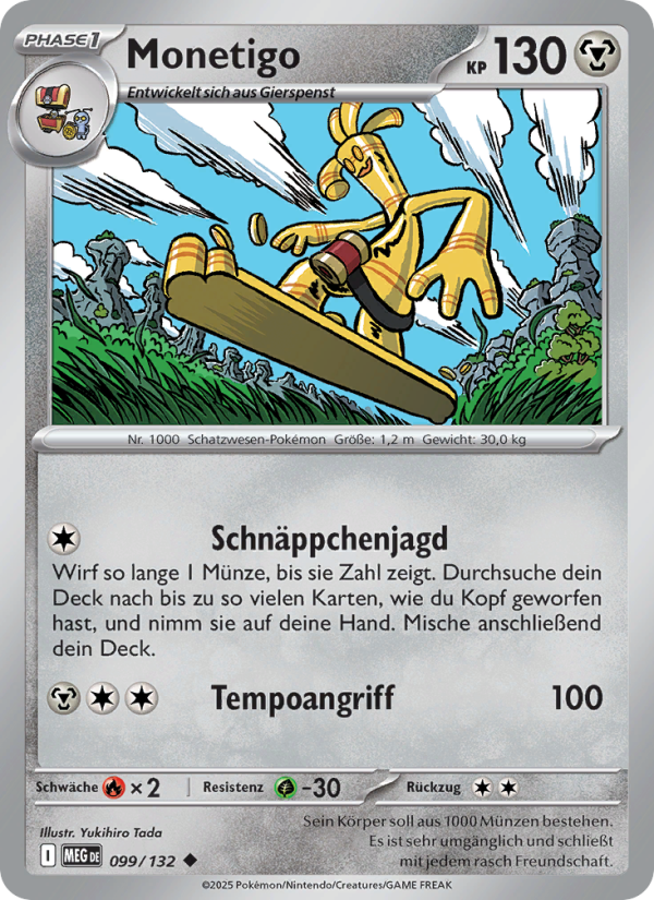 Monetigo 099 — Mega-Entwicklung (German Pokémon TCG card)