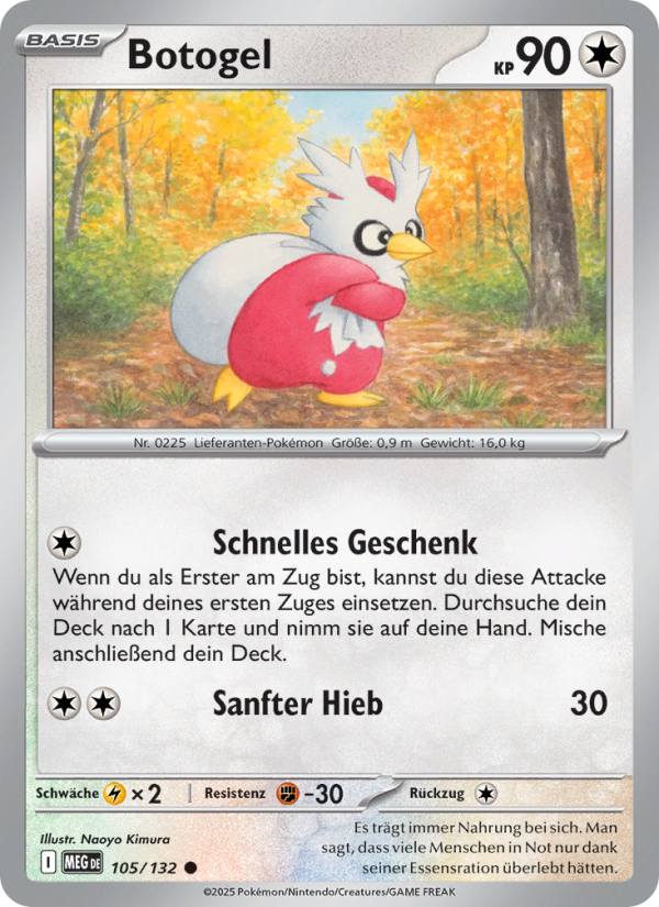 Botogel 105 — Mega-Entwicklung (German Pokémon TCG card)