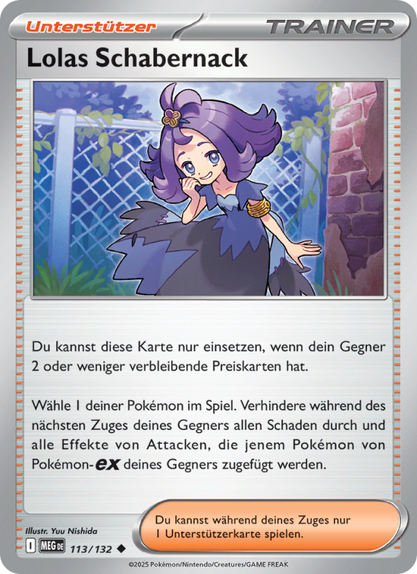Lolas Schabernack 113 — Mega-Entwicklung (German Pokémon TCG card)