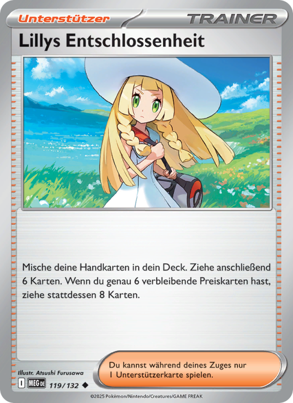 Lillys Entschlossenheit 119 — Mega-Entwicklung (German Pokémon TCG card)