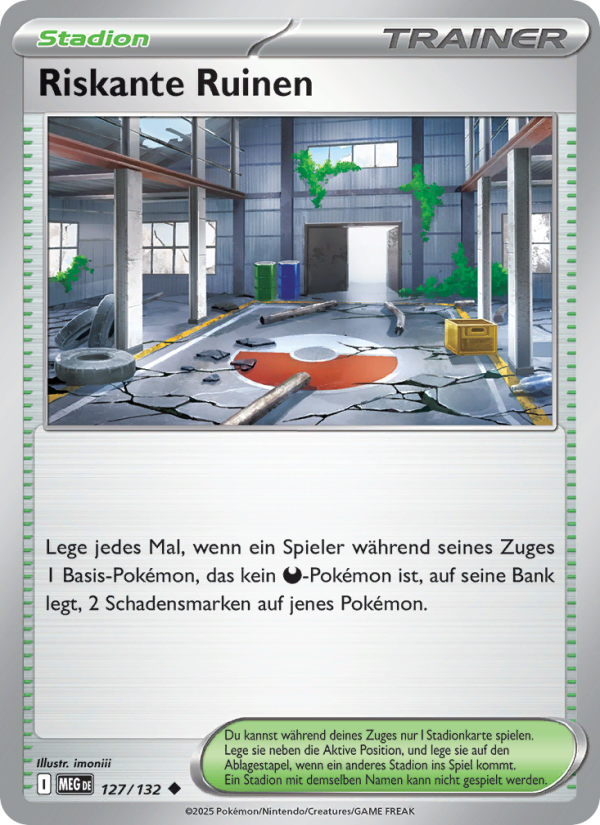 Riskante Ruinen 127 — Mega-Entwicklung (German Pokémon TCG card)