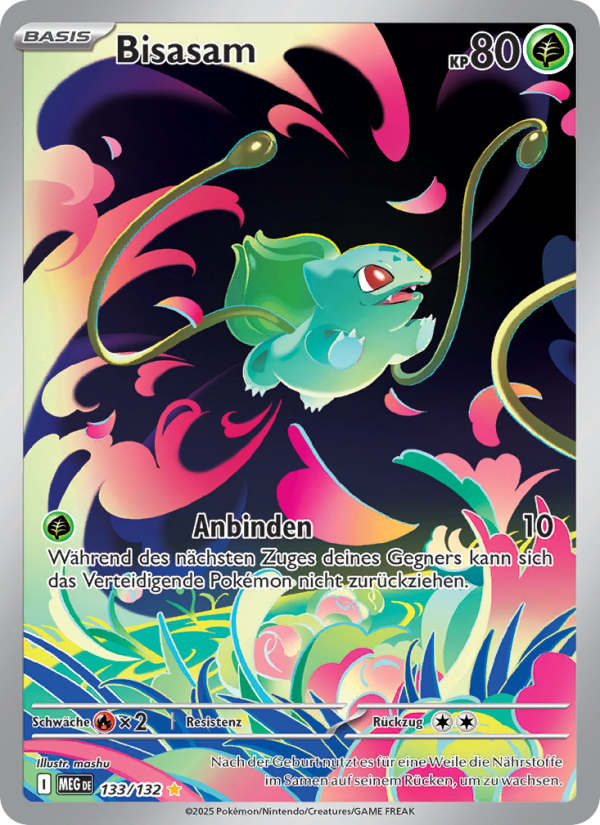 Bisasam 133 — Mega-Entwicklung (German Pokémon TCG card)