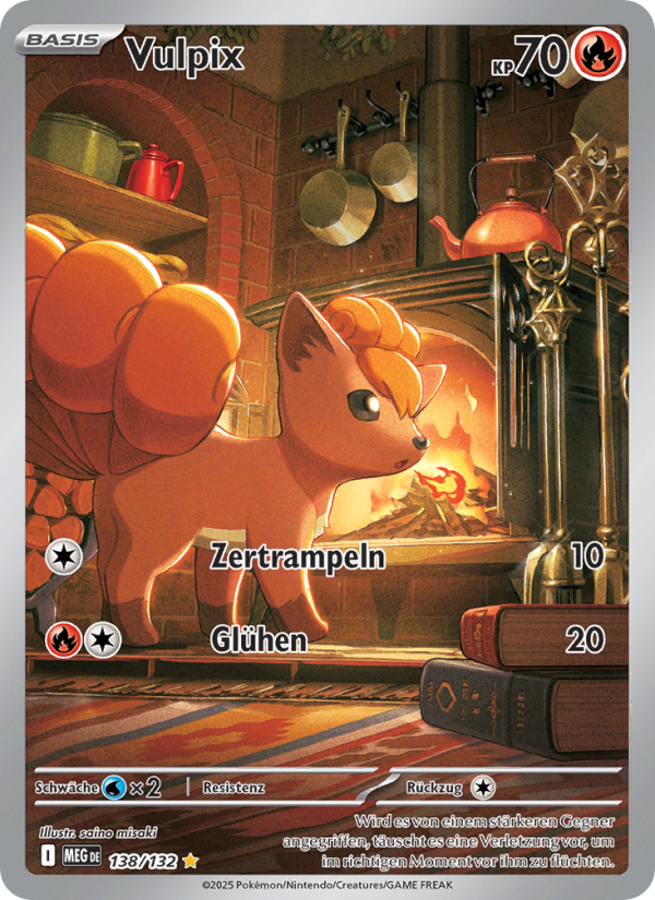Vulpix 138 — Mega-Entwicklung (German Pokémon TCG card)