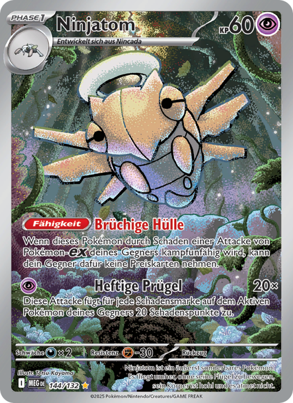 Ninjatom 144 — Mega-Entwicklung (German Pokémon TCG card)