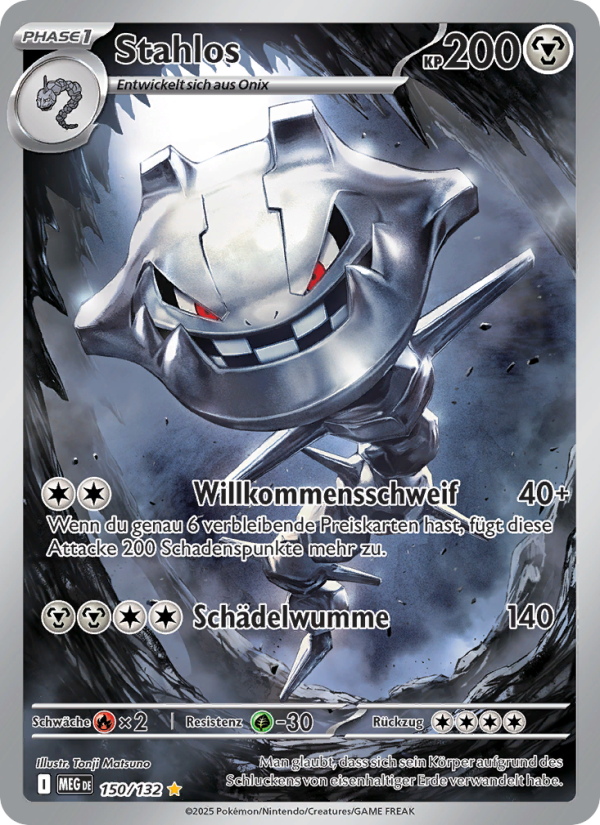 Stahlos 150 — Mega-Entwicklung (German Pokémon TCG card)