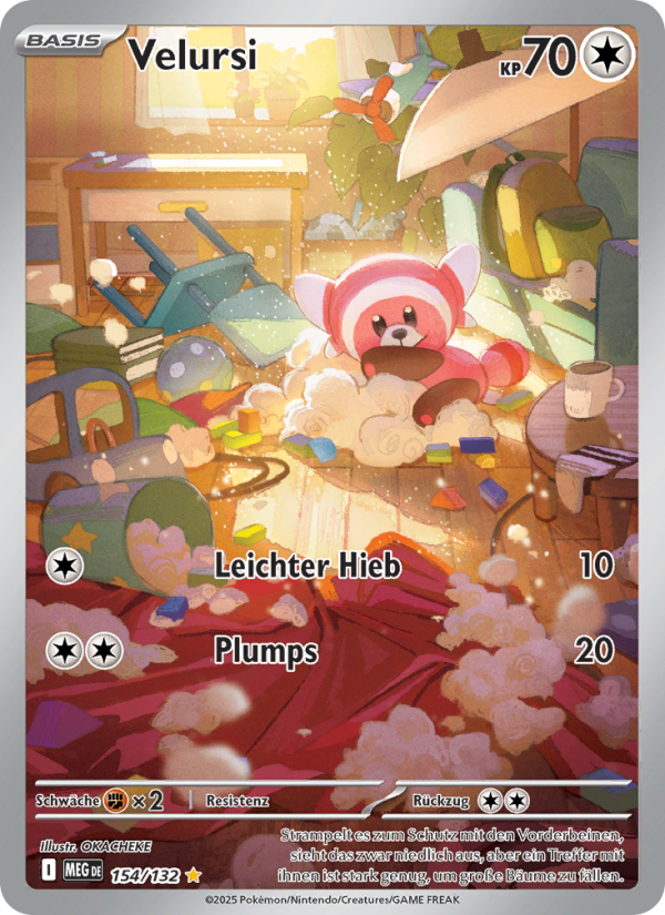 Velursi 154 — Mega-Entwicklung (German Pokémon TCG card)