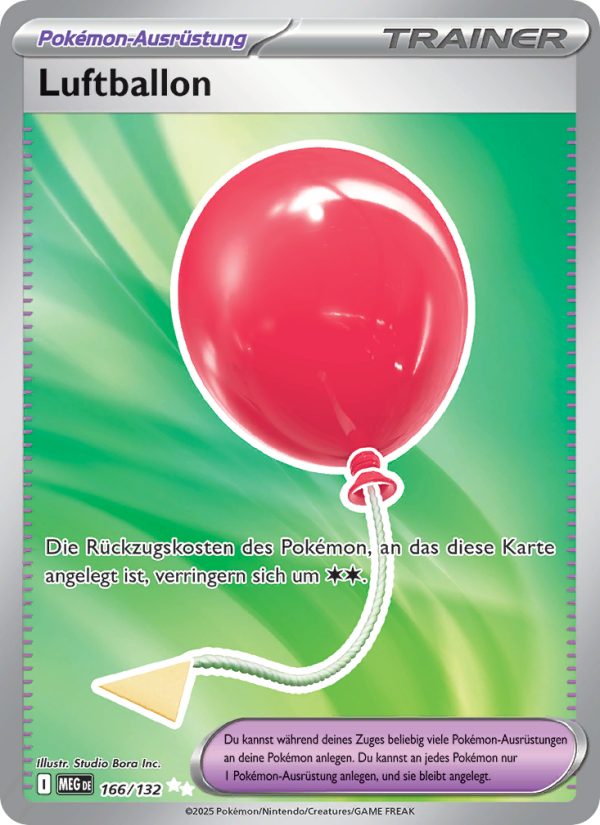 Luftballon 166 — Mega-Entwicklung (German Pokémon TCG card)