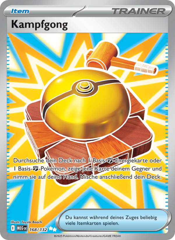 Kampfgong 168 — Mega-Entwicklung (German Pokémon TCG card)