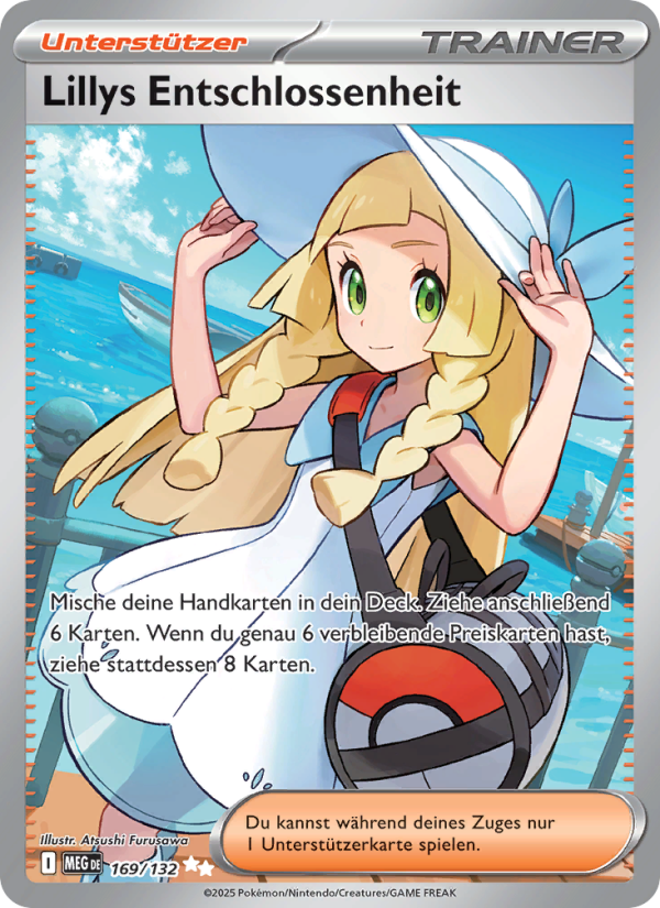 Lillys Entschlossenheit 169 — Mega-Entwicklung (German Pokémon TCG card)