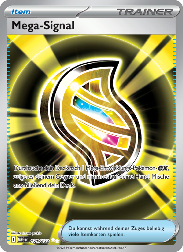 Mega-Signal 171 — Mega-Entwicklung (German Pokémon TCG card)