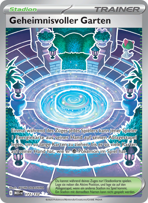 Geheimnisvoller Garten 172 — Mega-Entwicklung (German Pokémon TCG card)