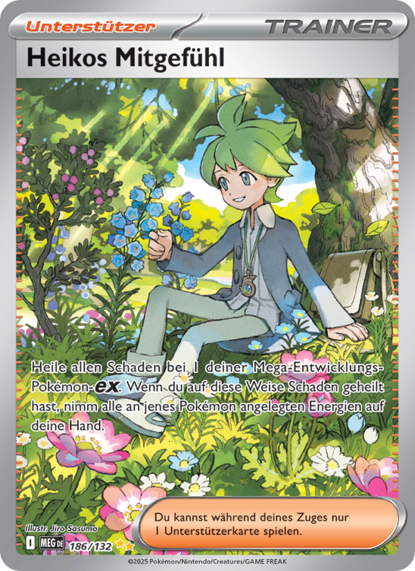 Heikos Mitgefühl 186 — Mega-Entwicklung (German Pokémon TCG card)