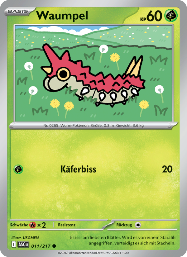 Waumpel 011 — Erhabene Helden (German Pokémon TCG card)