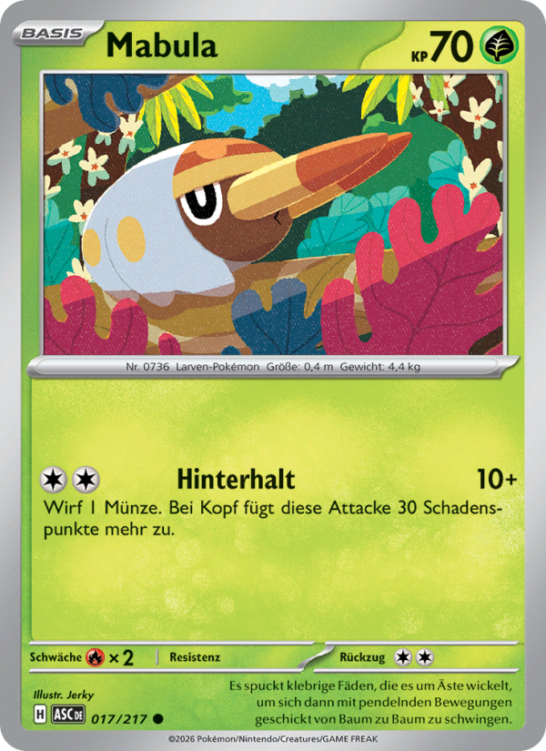Mabula 017 — Erhabene Helden (German Pokémon TCG card)