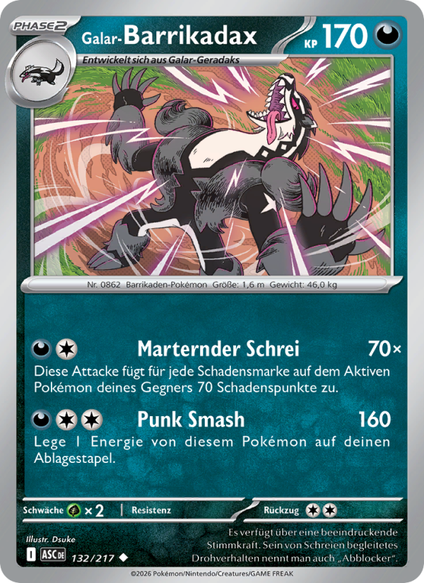 Galar-Barrikadax Pokémon TCG cards