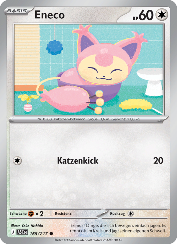 Eneco 165 — Erhabene Helden (German Pokémon TCG card)